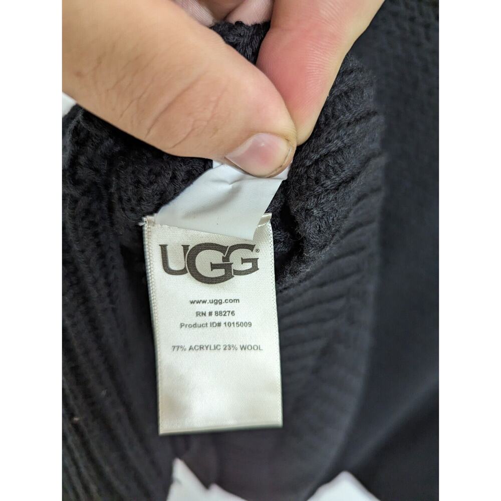 Ugg Maribeth Black Cable Knit Button Cardigan Swe… - image 6